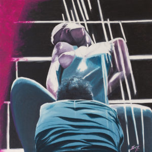 9 w 1/2      -      100 x 100 cm      -      huile sur toile